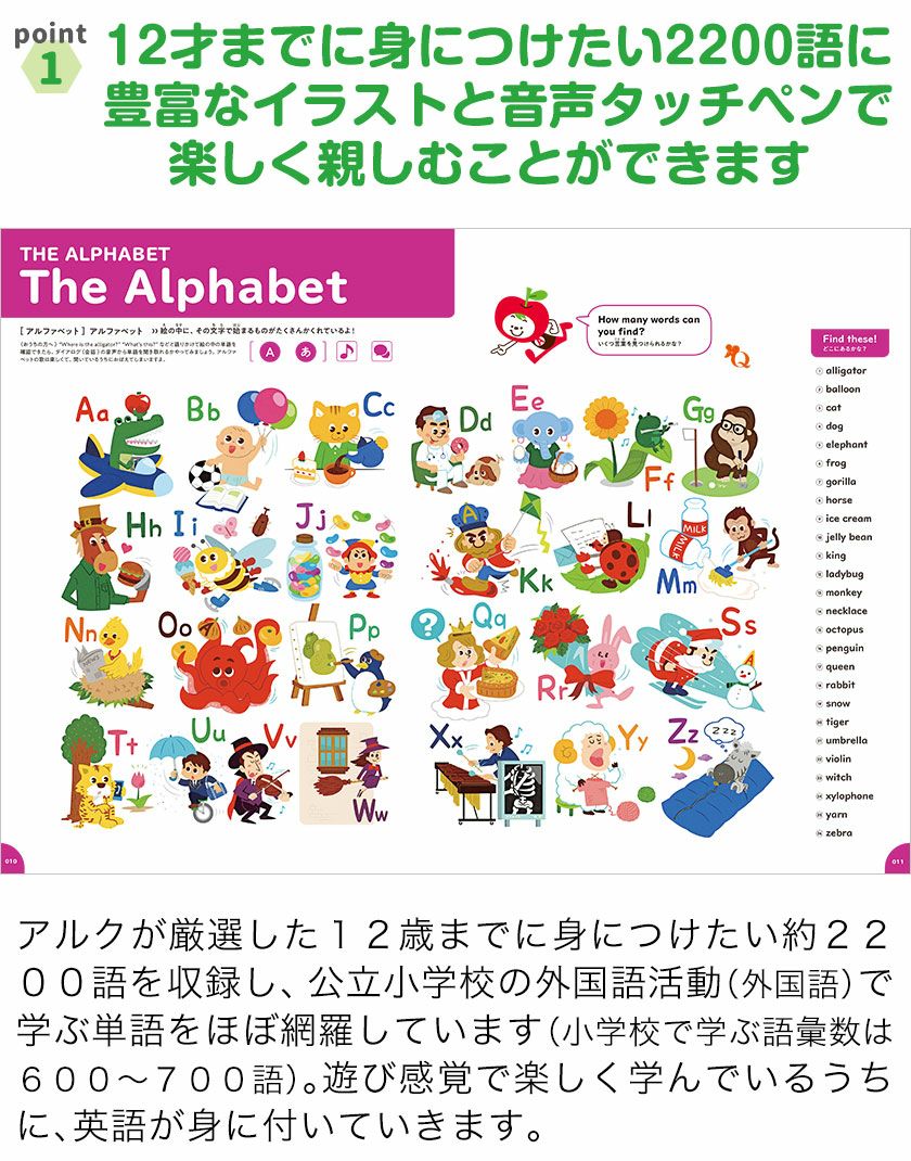音声タッチペン付き アルクのえいご 絵じてん SUPER | 英語伝 EIGODEN